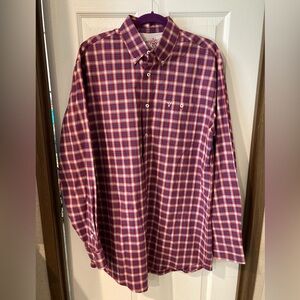 Wrangler 20X Competition Advanced Comfort Red and Blue Plaid Shirt Mens LT